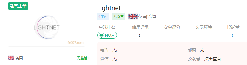 2024年11月01日:Lightnet外汇平台怎么样