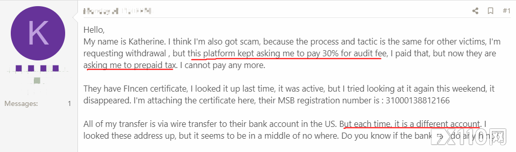 2024年11月06日:多人被B2W平台连环骗&#xFF01;出金要先交审计费再交税金